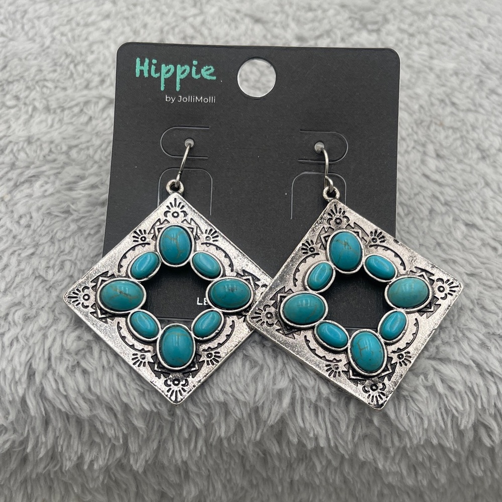 Silver and Turquoise Earrings